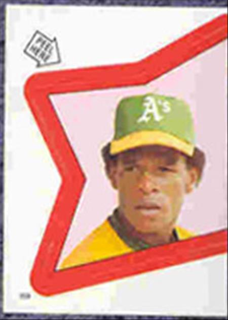 1983 Topps Baseball Stickers     159     Rickey Henderson